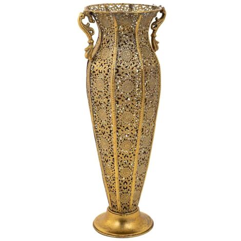 Paragüero de metal dorado 21x19x49,5
