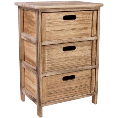 Cajonera de madera con 3 cajones de madera 40x29x58 (1/5)
