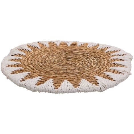 Salvamantel trenzado blanco d38x1 (1/5)