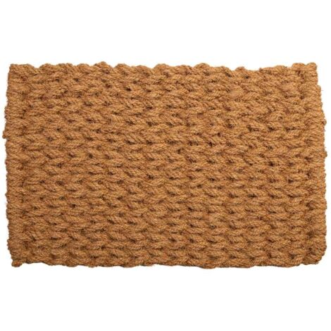 Felpudo de cuerda de coco marron 80x50x3 (1/5)