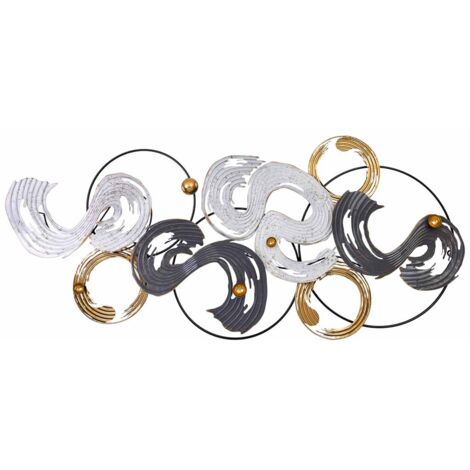 Mural decorativo de pared de metal 134,0x62,2x7,6
