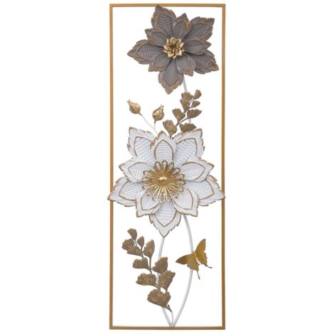 Mural decorativo de pared de metal 31,1x89,5x5,7 (1/5)