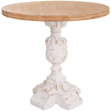 Mesa de madera tallada 80x80x79 (1/5)