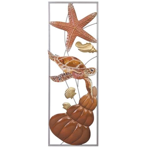 Mural decorativo de pared de metal 31,1x89,5x3,2