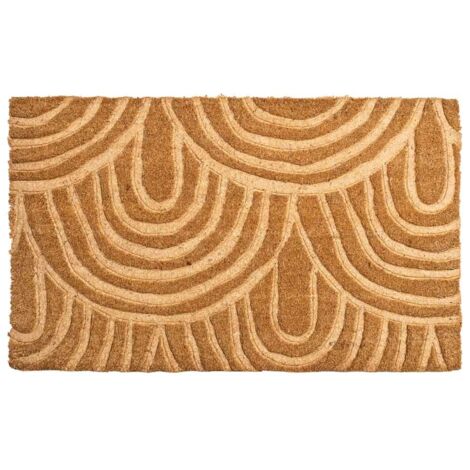 Felpudo de fibra prensado marron 43x73 (1/5)
