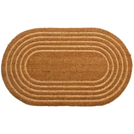 Felpudo de fibra prensado marron 75x45 (1/5)