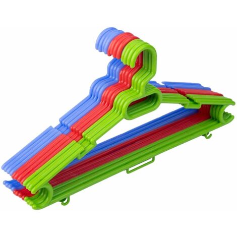 Percha mega de plastico multi color pack de 12 uds 42,20x0,73x21h cm (1/5)