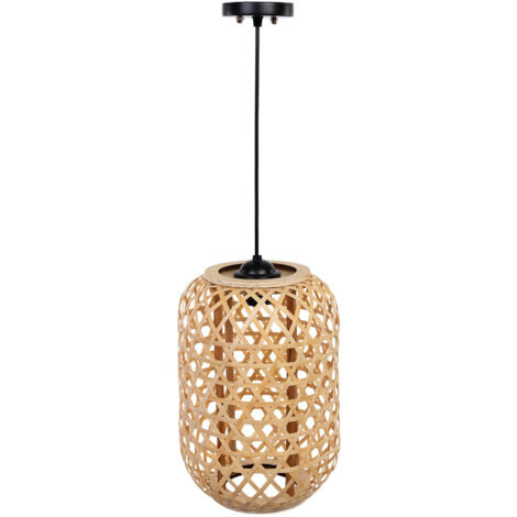 Lampara de techo de bambu D23x33