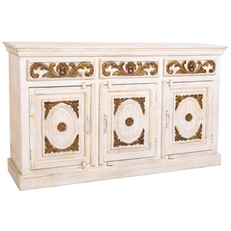 Aparador de madera marrón 153x41x90 (1/5)