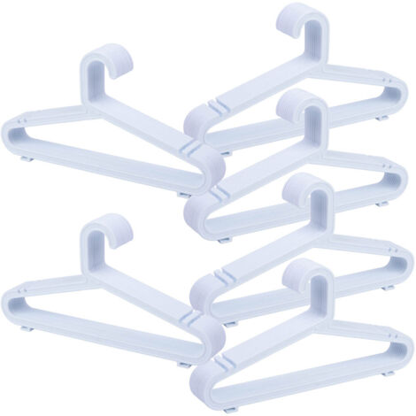 Percha de plastico blanca pack de 72 unidades 39.50x0.30x20.60h cm (1/5)