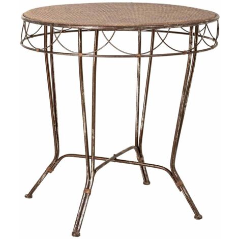 Mesa de metal 75.5x75.5x76.8h cm (1/5)
