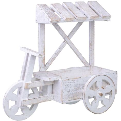 Soporte macetero de madera 43x17x39h cm (1/5)