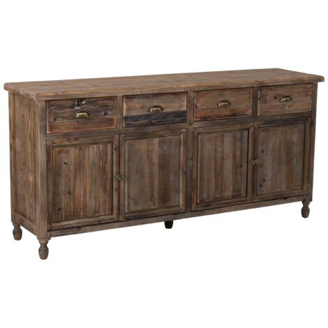 Aparador de madera 4 cajones y 4 puertas 180x45x86h cm (1/5)
