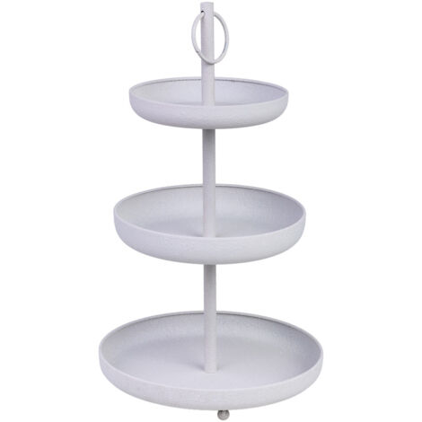 Bandeja de metal decorativa 30x30x50h cm (1/5)