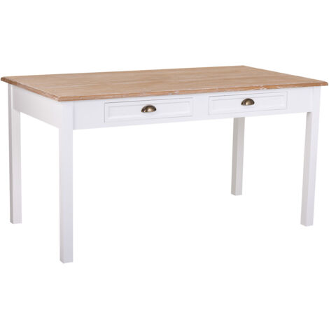 Mesa de madera blanca 150x80x78 (1/5)
