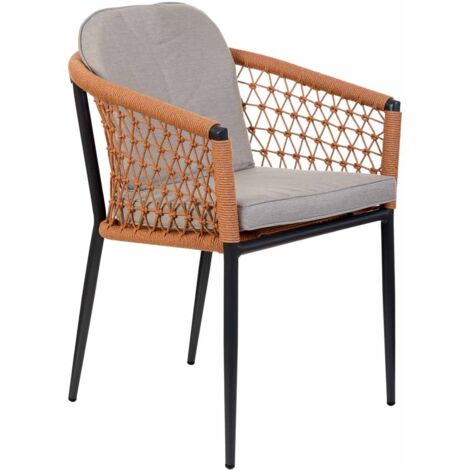 Silla de cuerda beige 57x62x79 (1/5)