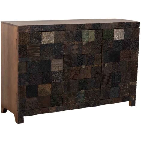 Aparador de madera marrón 152x48x102 (1/5)