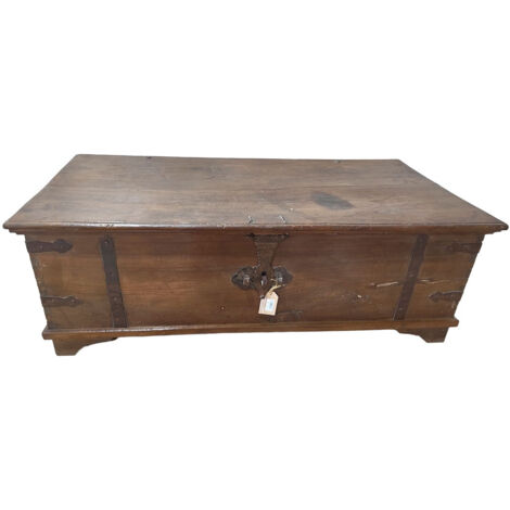 Coffre En Bois Artisanal, Très Décoratif Et Utile (Baúl De Madera / Holztruhe), Fabriqué En Espagne