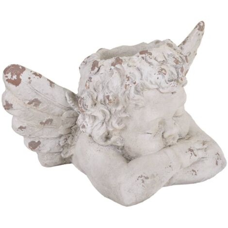 Macetero angel magnesio blanco, 59x36x36h cm (1/5)