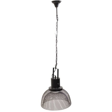 Lámpara de techo de metal negra 35x35x110/35
