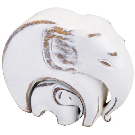 Figura elefante blanco 25,5x8,5x21,5 (1/5)