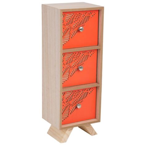 Caja organizadora marrón pequeña 12x10x34