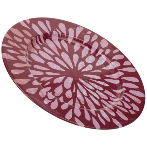 Plato de metal rojo d33x1,5 (1/4)