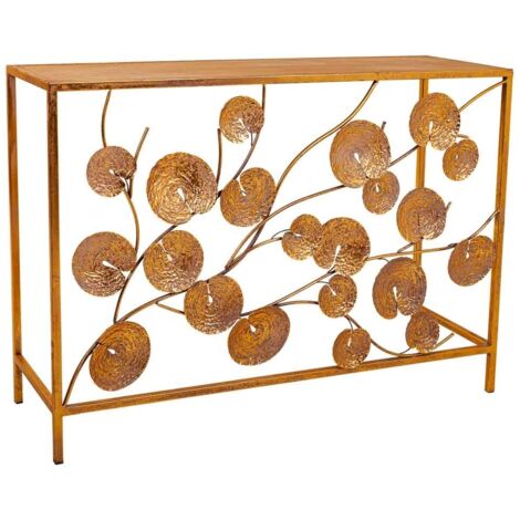 Gold Metal Hall Tree / Entryway Bench - Recibidor De Metal Dorado, AlexandreHouse Brand