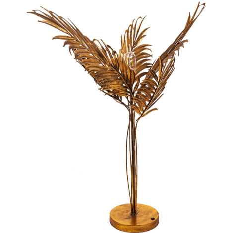 Lámpara de mesa de metal dorada 61x53x82