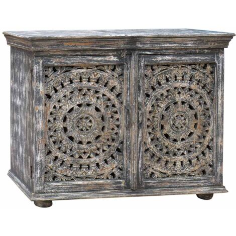 Recibidor de madera acabado artesanal 106x45x88h cm (1/3)