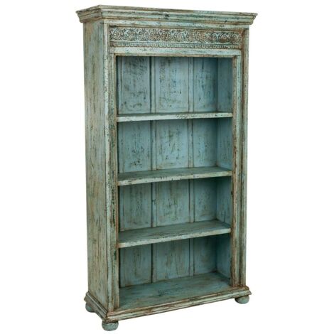 Estantería librería de madera azul 100x40x180 cm (1/5)