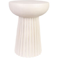 Mesa auxiliar de magnesio blanca 38x38x46