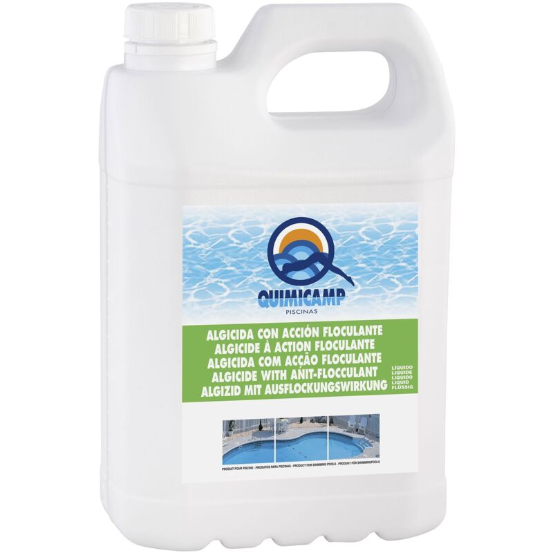 Algicida con accion Floculante. 5 l. QUIMICAMP.