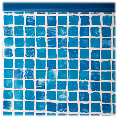 GRE runde Poolfolie Ø300x120 cm Fliese 50/100 hängend FPR306