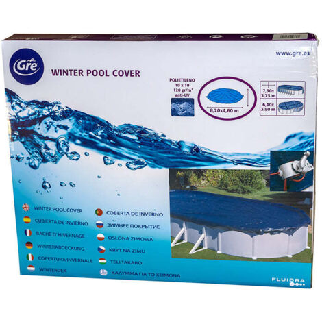 Oval Winter schwimmbad abdeckung von1030x560 cm model CIPROV911 von GRE