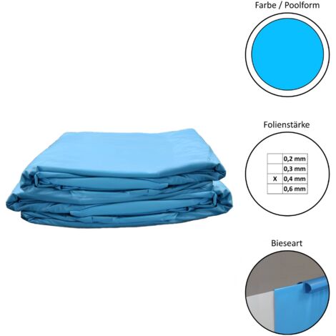 Blaues Liners Ø 240x120 für runde schwimmbad von GRE