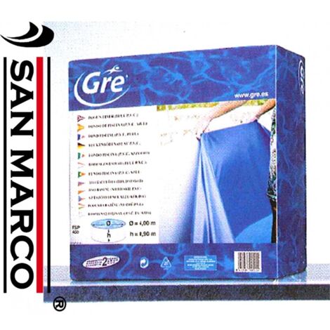 Blaues Liner für oval schwimmbad 730x375x132 cm.