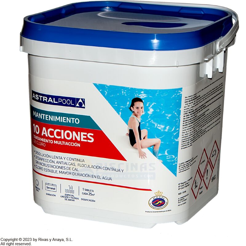 Chlore lent galet de 250 g - 5 Kg CTX-370 - CTX