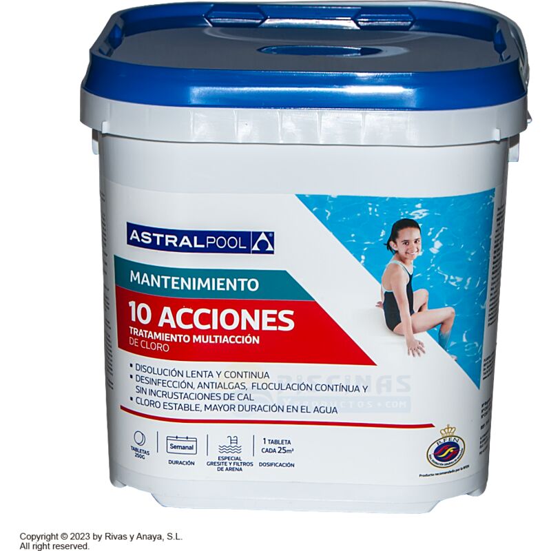 Chlore lent galet de 250 g - 5 Kg CTX-370 - CTX