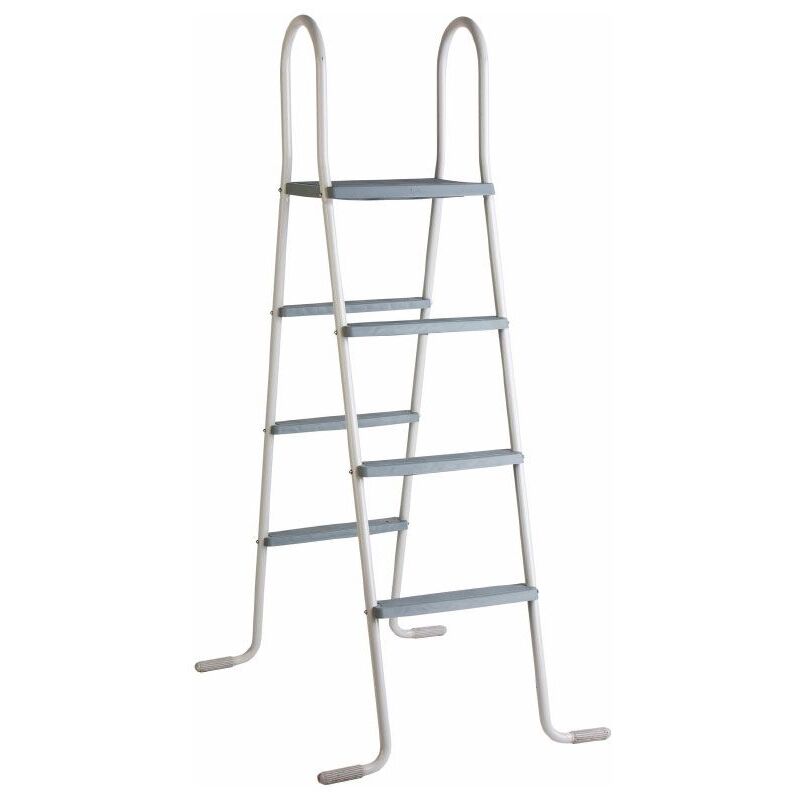 Escalera con plataforma para piscinas elevadas 120-132 cm