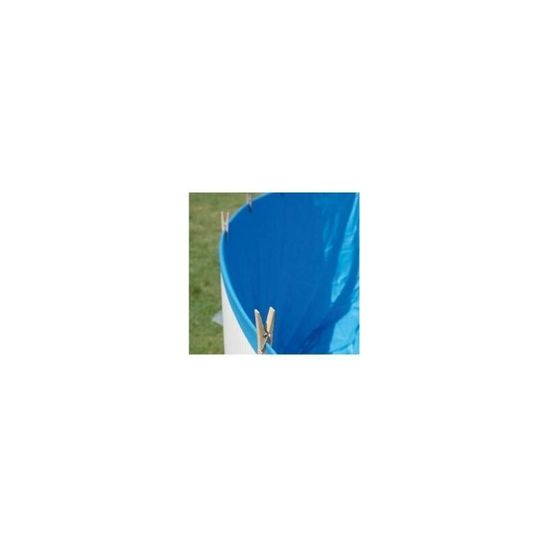 Liner bleu uni overlap 20/100 - Piscine hors sol GRE Ø 3 m x H.65 cm