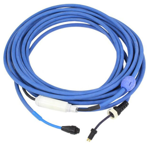 Maytronics Dolphin – Câble flottant 18 m avec système anti-torsion Swivel – 3 fils pour robots Dolphin – Compatible avec modèles à filtre plein