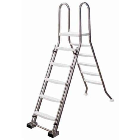 Échelle en inox pour piscines hors-sol et semi-enterrées - 1 350 mm