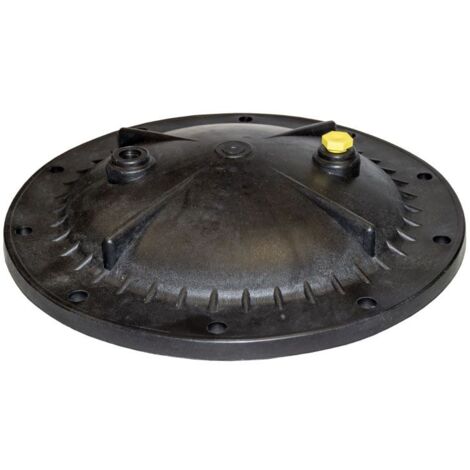 Couvercle pour filtre à sable – Fixation par 10 écrous – Distance entre boulons 280 mm – Compatible modèles QP et Coral – Quimicamp