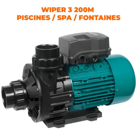 Espa – Pompe de massage Wiper3 2 CV – 230 V monophasée – Débit max 200 m³/h – Compatible traitements au sel – Pour balnéothérapie (1/4)