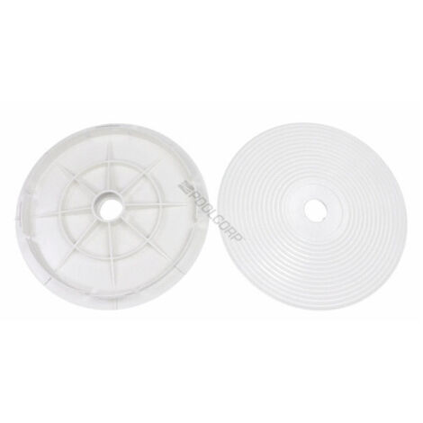 Couvercle circulaire pour skimmer de piscine 21,3 cm – Compatible AstralPool 15 litres – Pièce détachée d'origine – Blanc