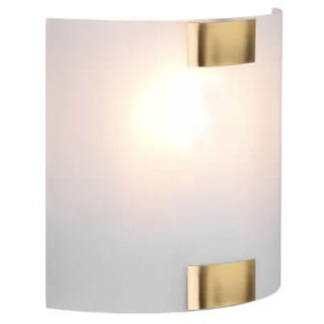 TRIO, Applique, Pura1xE27, max.40,0 WVerre, Blanc, Corps: Métal, Laiton fuméL (1/3)