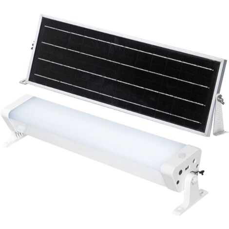 BORNEO Balise solaire LED blanche à piquer avec détecteur de mouvement