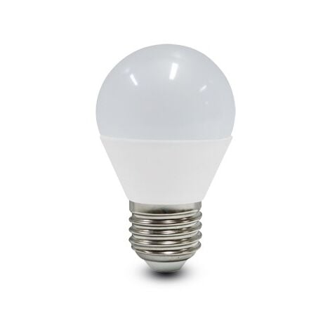 Lampe sphérique LED G45 base E27 6W Lumière blanche (6500k) 