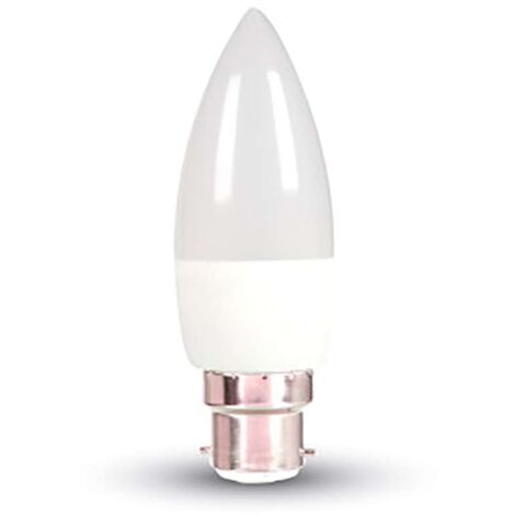 Optonica – Ampoule LED Flamme C35 7W B22 blanc naturel 4500K – Éclairage immédiat 0,1 seconde – 560 lumens – Durée de vie 25 000 heures